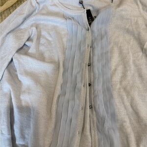 Talbots Soft Gray Cardigan